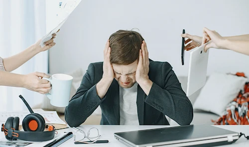 Individuals managing stress & fatigue